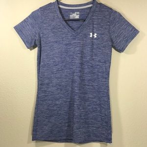 UA vneck shortsleeve semifitted active workout top